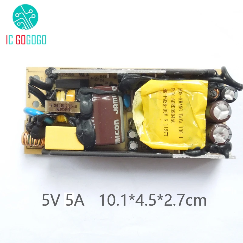 

AC-DC 100-240V To 5V 5A Switching Power Supply Circuit Board Built-in Power Switch Supply Module AC To DC 5000MA 50/60HZ SMPS