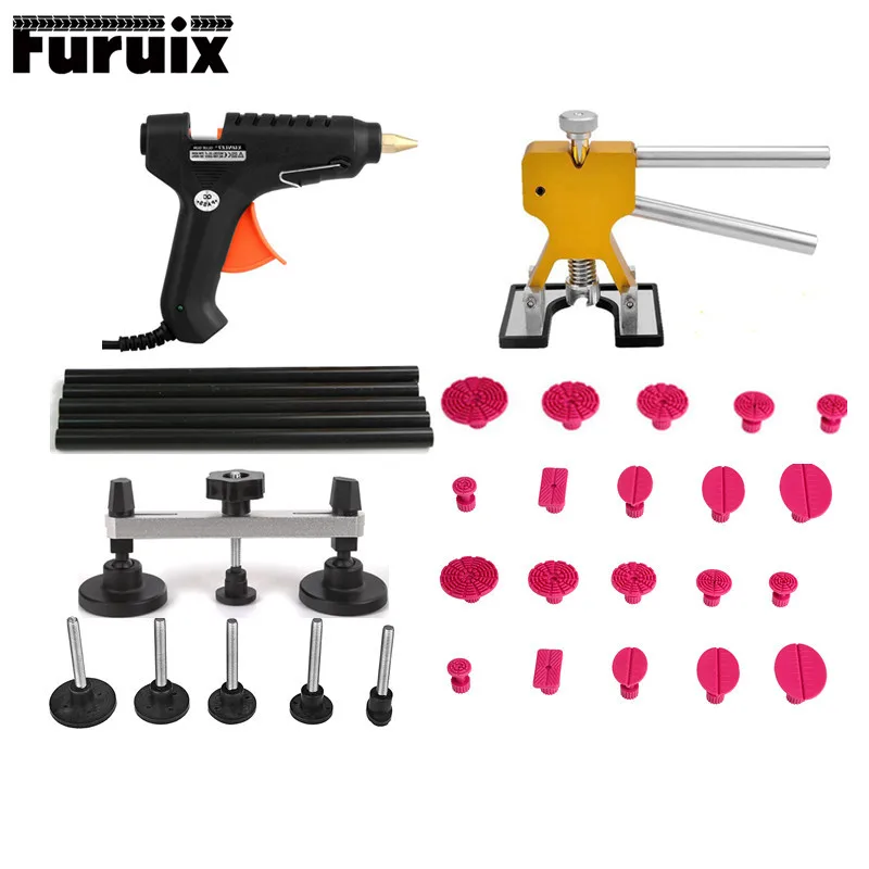 

Paintless Dent Repair Car Repair Tool Set Dent Removal Mini Lifter Bridge Puller Glue Tabs Fungi Suction Cups For Dent