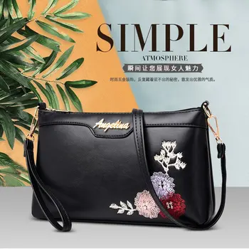 

2020 Female Girl Mini Messenger Bag Purse Handbag Solid Color Flower Printed Crossbody Clutch Shoulder Bag for Women Ladies Tote