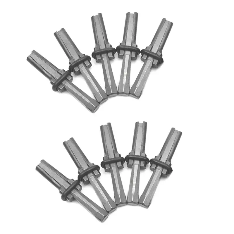 

New 10 pc Stone Splitter Plug Wedge Feather Shims Concrete Rock Stone Splitters Hand Tools