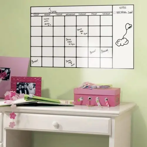 

Removable Wall Sticker Magic Whiteboard Office Study Decor Vinyl Wall Sticker Erasable White Board