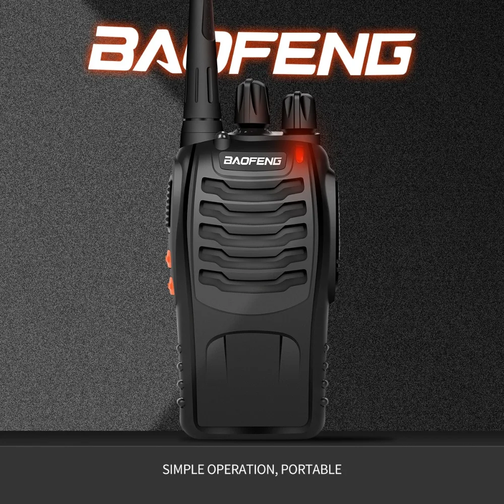 2 шт. Baofeng BF-888S рация 5 Вт Портативный Pofung Bf 888s UHF 400-470 МГц 16CH двухстороннее портативное радио с наушниками Baofeng