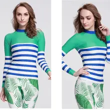 Профессиональный Лето Для женщин с длинным рукавом для защиты от солнца Гидромайки рубашки анти-УФ Upf50 купальник для Для женщин s плавание Виндсерфинг Топы