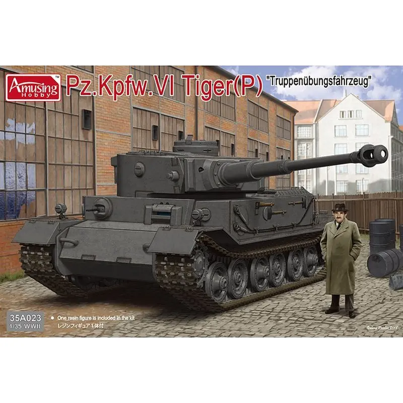 

Amusing Hobby 35A023 1/35 German Pz.Kpfw.VI Tiger (P) "Truppenubungsfahrzeug" - Scale Model Kit