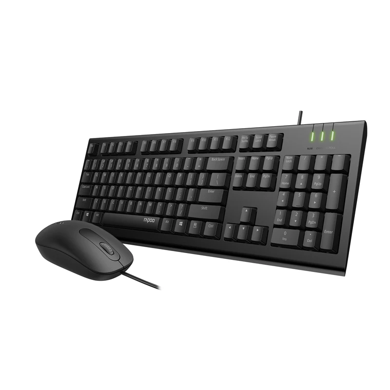 

Latest Rapoo X120PRO Wired Optical Keyboard and Mouse combos for PC Computer Home Office Gaming Using