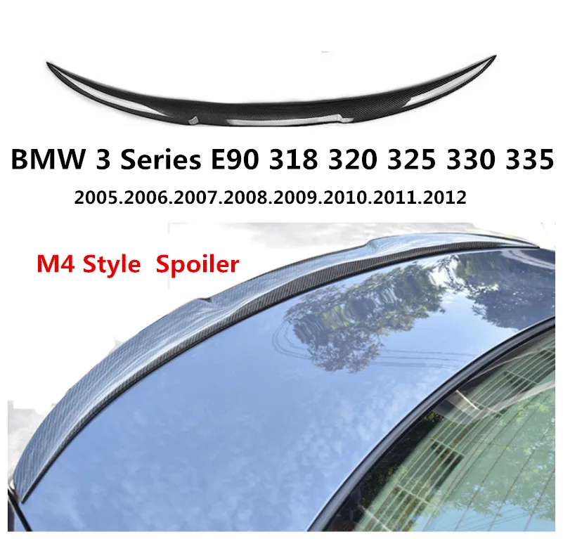 Спойлер HLONGQT из углеродного волокна для BMW 3 серии E90 318 320 325 330 335 2005-2012