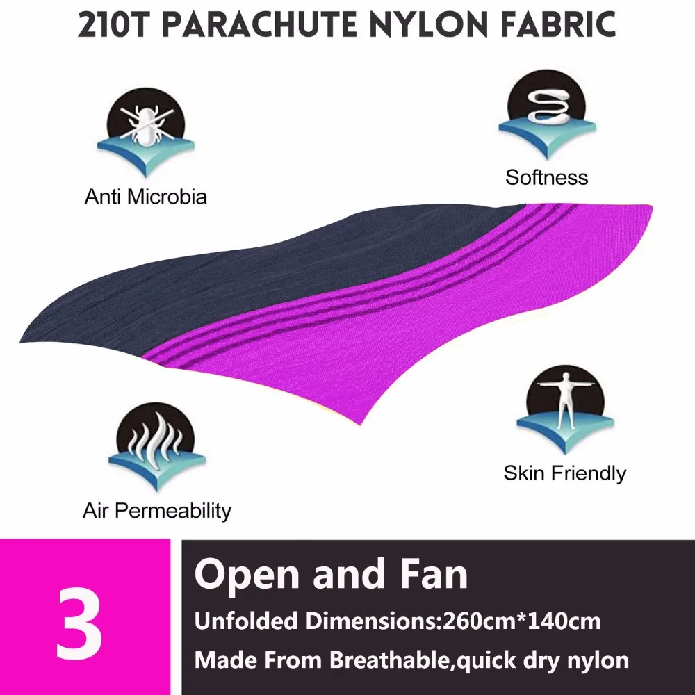 Portable Nylon Parachute Hammock camping hammock double hammock Camping Survival Garden Hunting Leisure Hamac Travel Double Person Hamak
