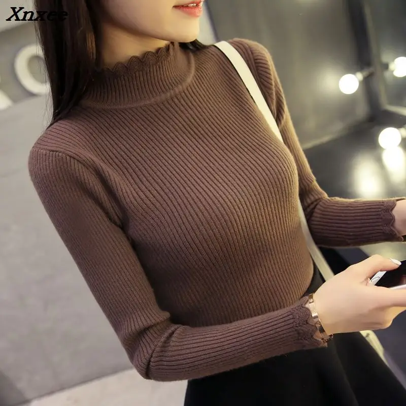 2018 New Spring Autumn Fashion Women sweater sexy slim tight Bottoming Solid Turtleneck sweater women elegant Knitted Pullovers 2018 New Spring Autumn Fashion Women sweater sexy slim tight Bottoming Solid Turtleneck sweater women elegant Knitted Pullovers