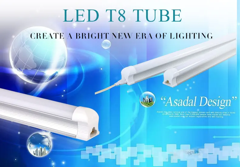 Супер яркий светодиодный T8 Light Tube 220 V 600 мм 60 см 1200 мм высокой Мощность светодиодные трубки, лампы Integrated 2FT 4FT 20 W для Освещение в помещении