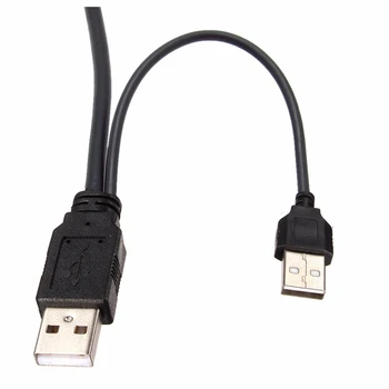 

New Arrival Best Price Durable USB 2.0 A Male to Mini USB B 5 pin+USB 2.0 A Male Data Power Y Splitter Cable High Quality