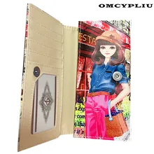 2017 Fashion Women Wallet Brand Portable Female Cartoon Printing Long Paragraph Coin Purse Dollar price Carteira Feminina
