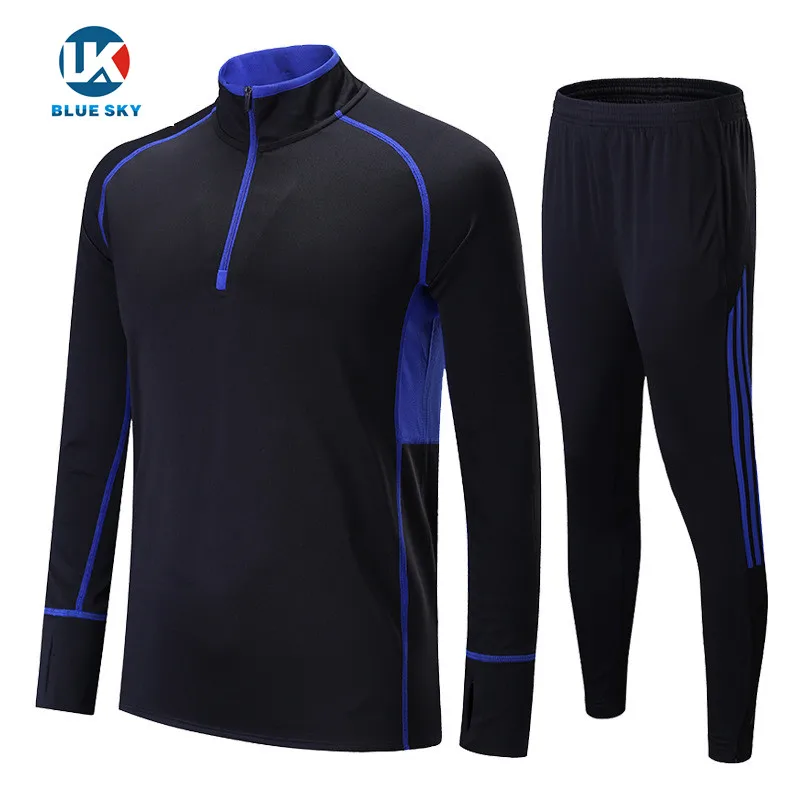 Soccer Sets Men Football Training Suit Winter Velvet Thickening Warm
