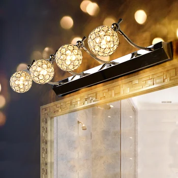 

Led bathroom toilet stainless steel mirror cabinet dresser waterproof and moisture-proof crystal mirror front lamp