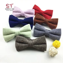 Натуральный чистый шерстяной галстук-бабочка мужской s Бабочка член однотонный деловой формальный галстук-бабочка Превосходное качество классический галстук мужские подарки