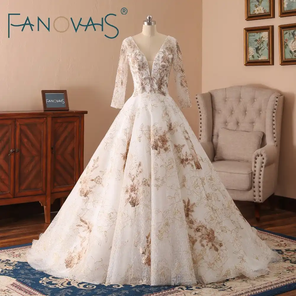 long sleeve wedding dresses 2019