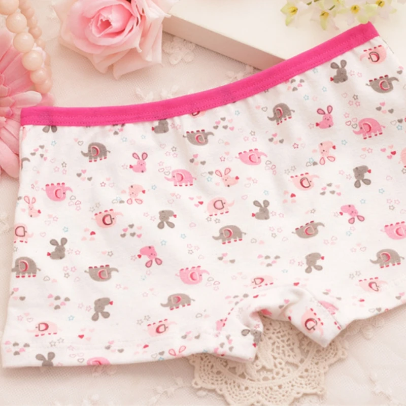 Cartoon Girls Panties 100% Cotton Short Pants Underwear 4pcs/lot girls underwear girls panties