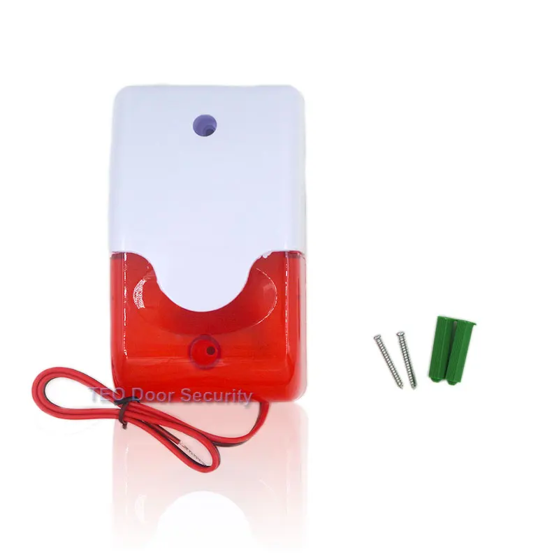 Audible and visual alarm Sound and Light Alarm Warning Mini Strobe