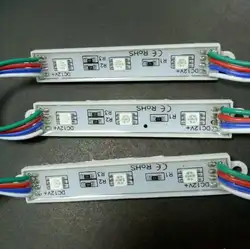 100 шт./лот DC12V 5050 3 светодиодный S светодиодный модуль 5050 RGB светодиодный модуль света RGB IP65 Водонепроницаемый