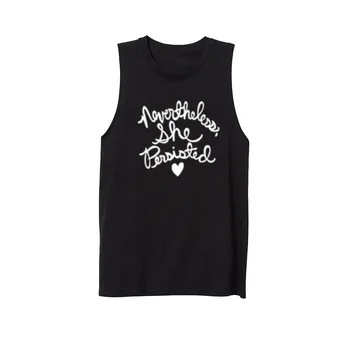

Womens Nevertheless,She Persisted. Fitness Workout Casual Tank Vest Sleveless Tops Shirts