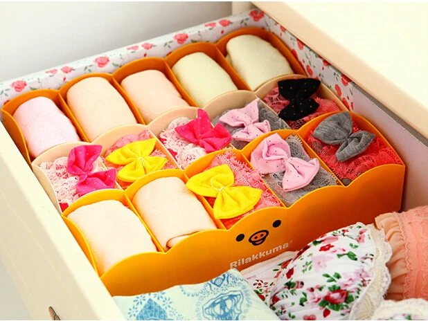 

Japanese easily bear classified drawer plastic storage box Desktop Storage sorting box 126g