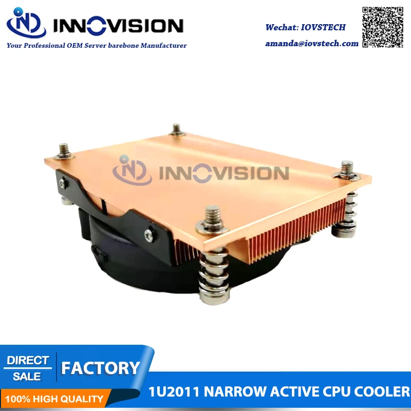 Refrigerador do Dissipador de Calor Adequado para Intel Estreito Servidor Cpu Radiador Xeon E5-2600 E5-4600 Série 1u Lga2011 94*56mm - Imagem 5