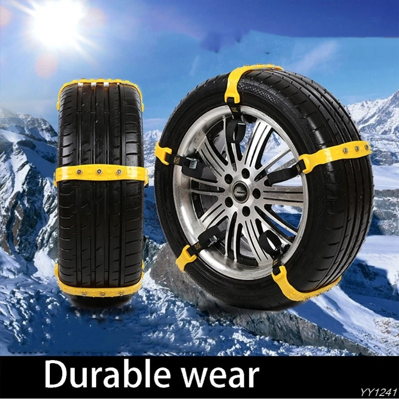 

37x4.7cm Car Snow Tire Anti-skid Chains Beef Tendon Car Vehicles Truck Wheel