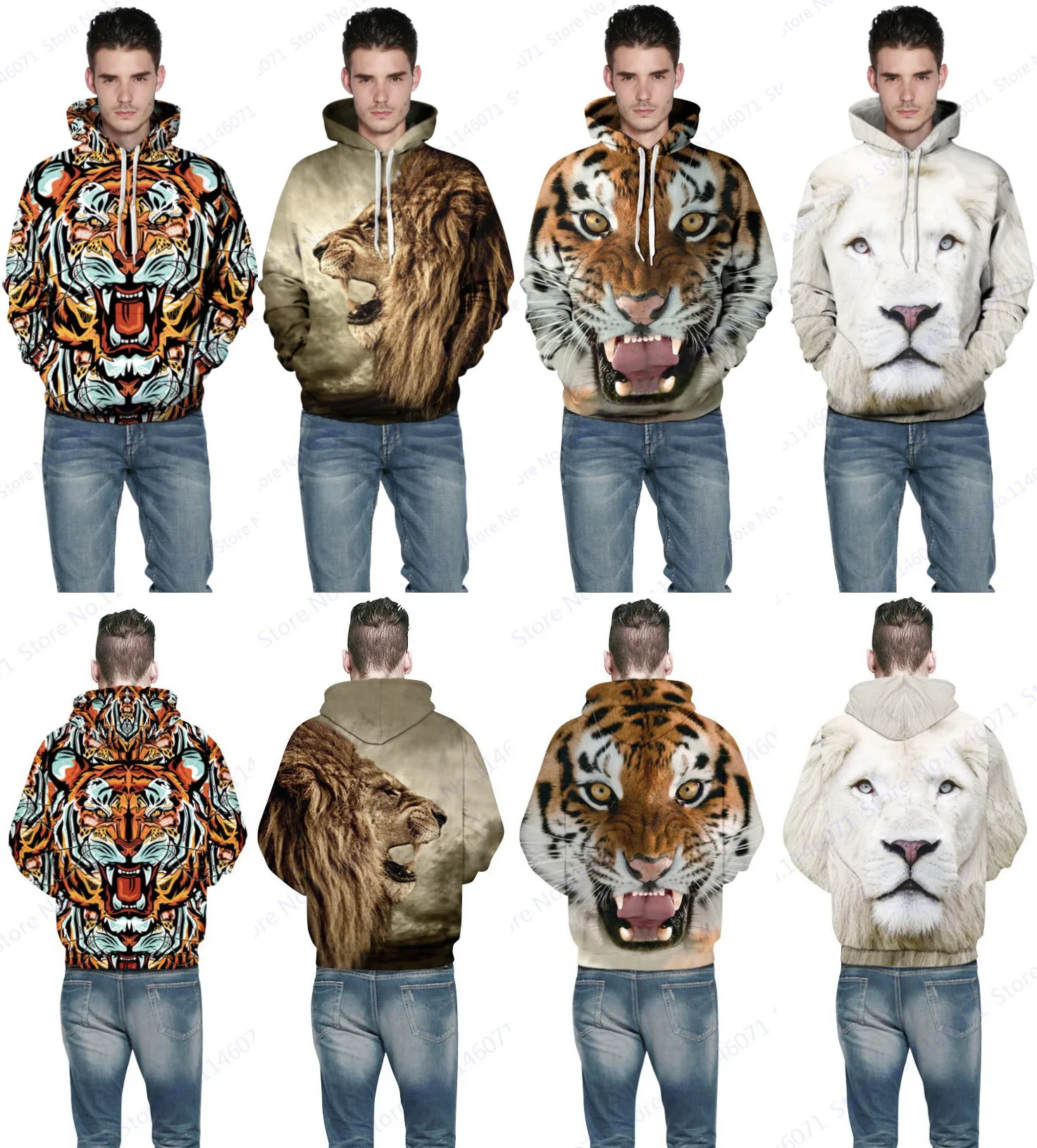 Prix pour Sauvage Bête 3D Impression Tigre Pull À Capuche Unisexe Brun Léopard Pull Sweat Blanc Lion Hoodies Planche À Roulettes Amateurs Manteau Prix pour Sauvage Bête 3D Impression Tigre Pull À Capuche Unisexe Brun Léopard Pull Sweat Blanc Lion Hoodies Planche À Roulettes Amateurs Manteau