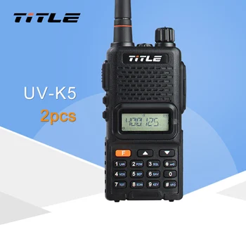 

(2 PCS)Black KSUN Protable Radio UV-K5 Dual Band UHF 400-520MHZ FM RADIO Two Way Radio Walkie Talkie
