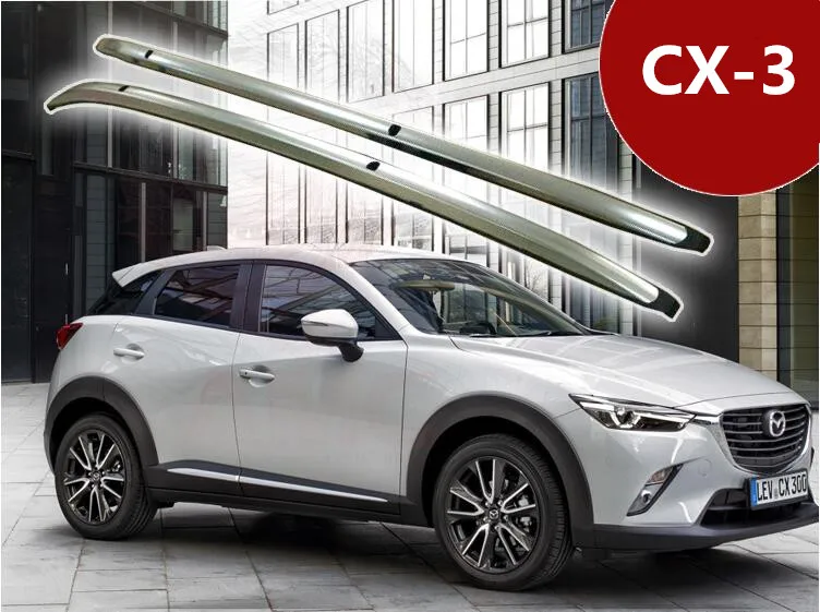 На крышу автомобиля весы для багажа перекладина для MAZDA CX-3 CX3 EMS - Цвет: LOOK