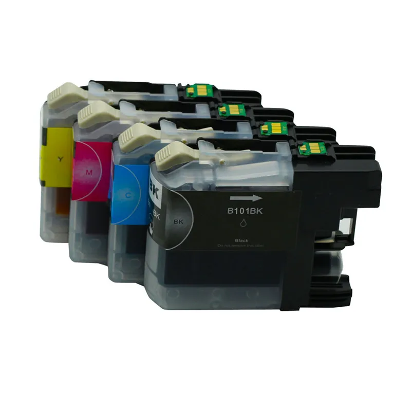 4PK LC101 Printer Inkjet Ink Cartridge Compatible For Brother MFC