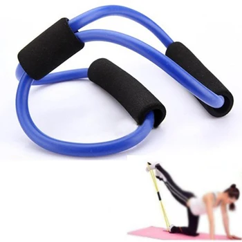 

Yoga Resistance Bands Tube Stretch Fitness Pilates Exercise Tool