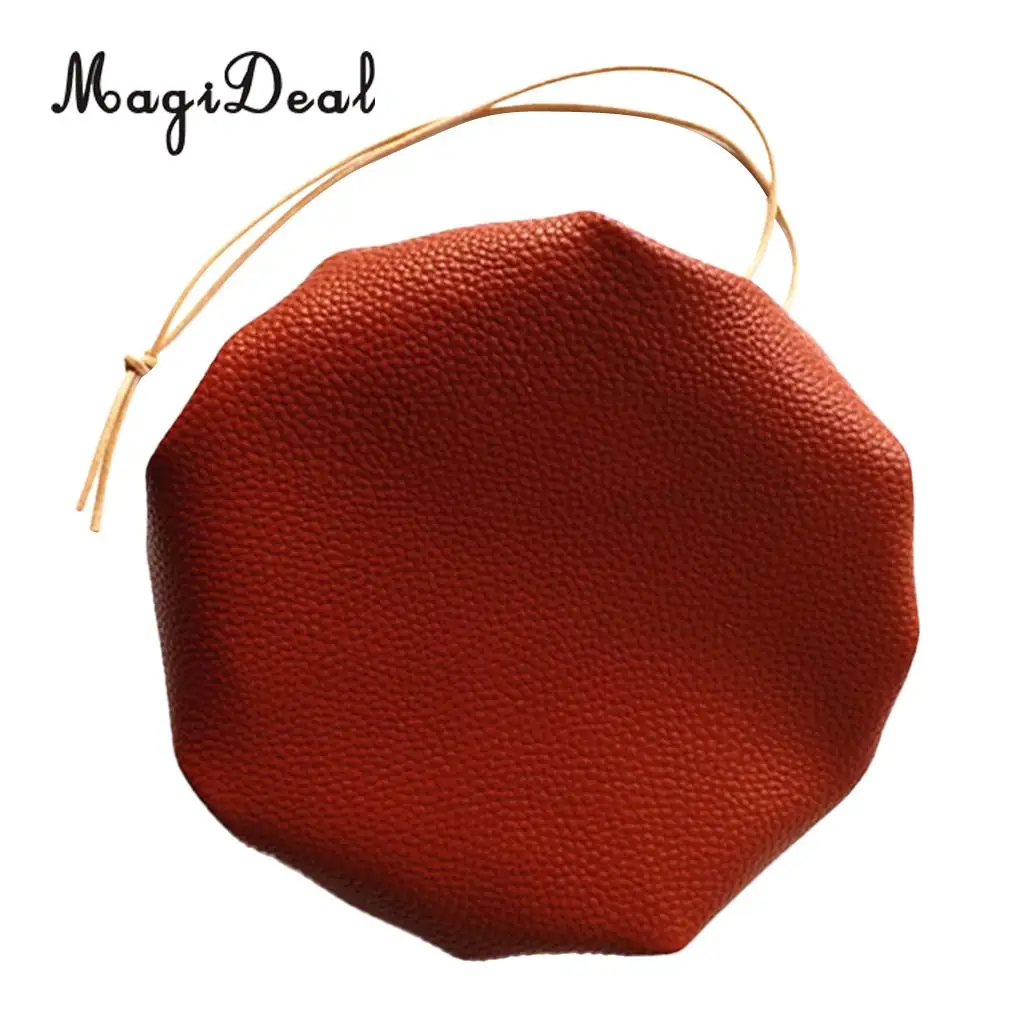High Quality 15' Durable Large PU Leather Drawstring Tinder Pouch Bushcraft Survival Camping Gift Hiking Travell Accessories