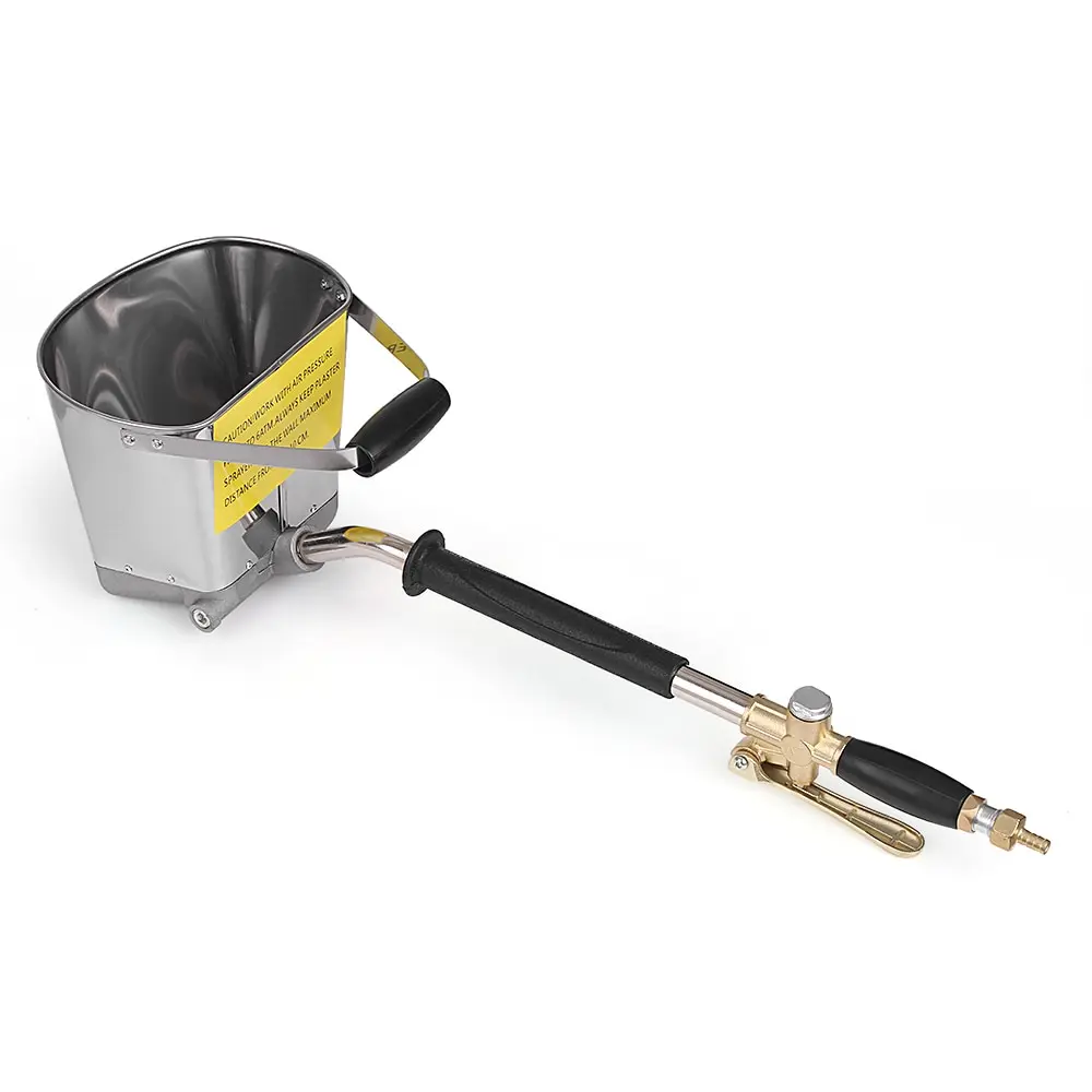 

Professional Mortar Sprayer Wall Mortar Gun Stucco Shovel Hopper Ladle Cement Spray Gun Air Stucco Sprayer Plaster Hopper Gun