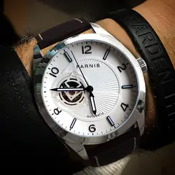 Parnis автоматические часы для мужчин механические Топ Элитный бренд человек водостойкий Diver Военная Униформа наручные relogio masculino 2019