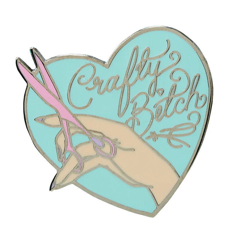 

Crafty Bitch Enamel Pin