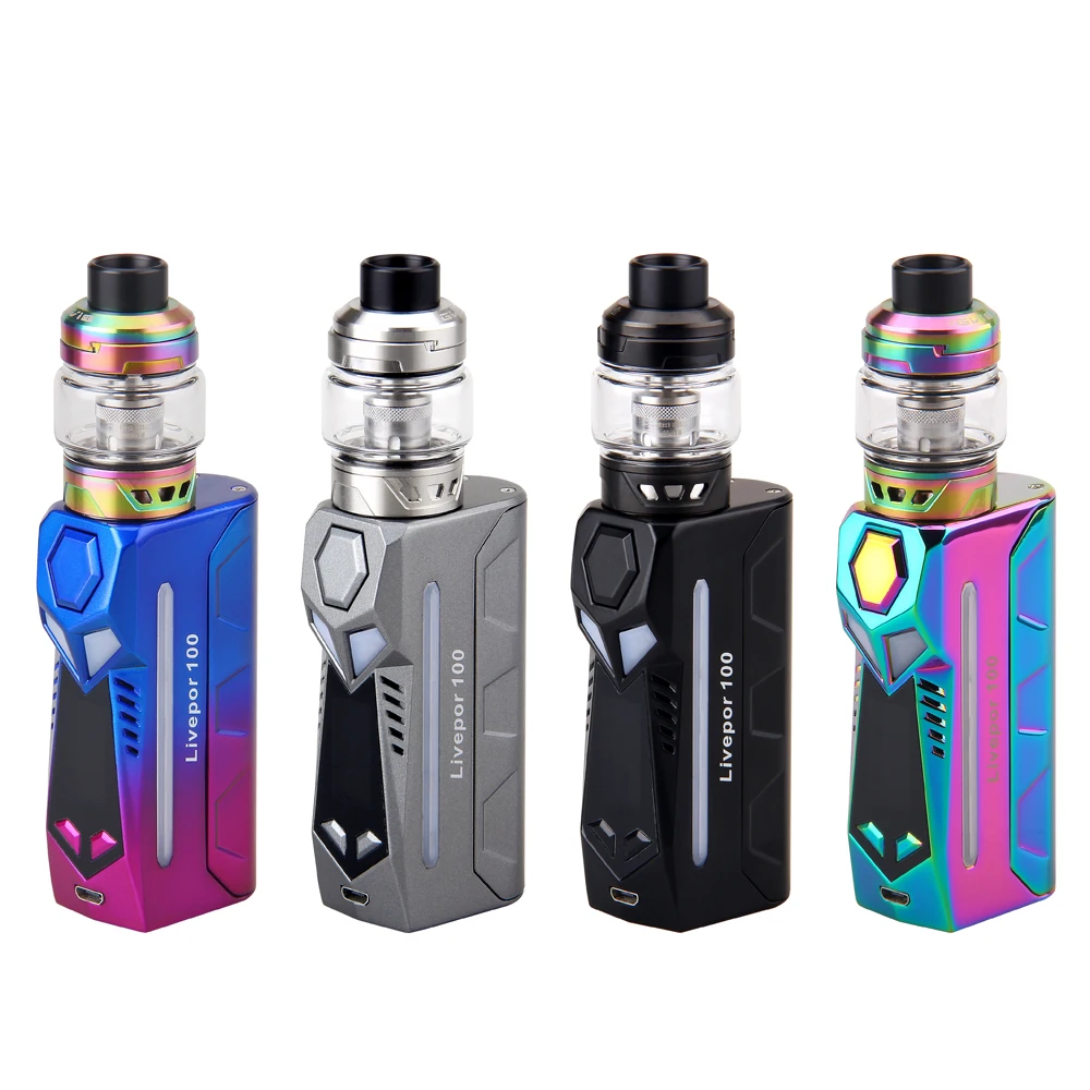 

2019 Newest E Cigarette Yosta Livepor 100W kit with IGVI M2 Tank 0.15ohm mesh coil by external 21700 battery