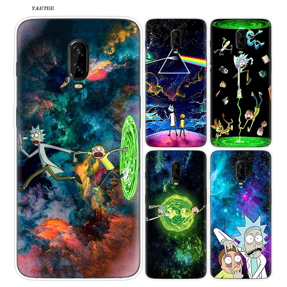 

Rick And Morty Luxury Silicone Phone Back Case For OnePlus 7 Pro 6 6T 7Pro Fundas Painted Printing Cover Coque