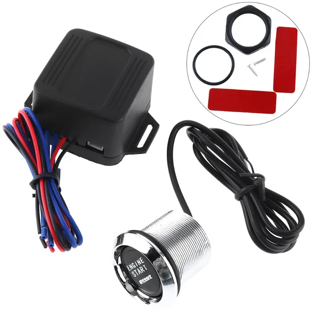Special Offers Universal 12V Auto Car Engine Start Stop Push Button Ignition Engine Switch Starter with Blue Illumination for All Cars