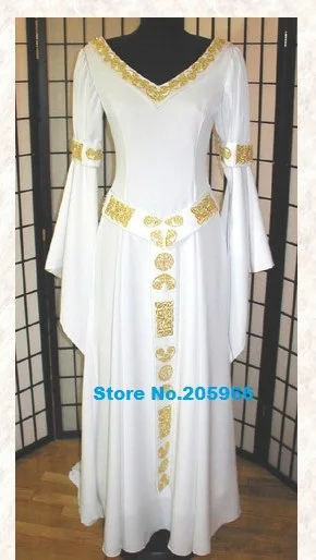 Por encargo reproducción de Medieval Celtic Accolade vestido vestido de  boda del renacimiento / fiesta de disfraces / Tudor vestido - AliExpress  Ropa de mujer