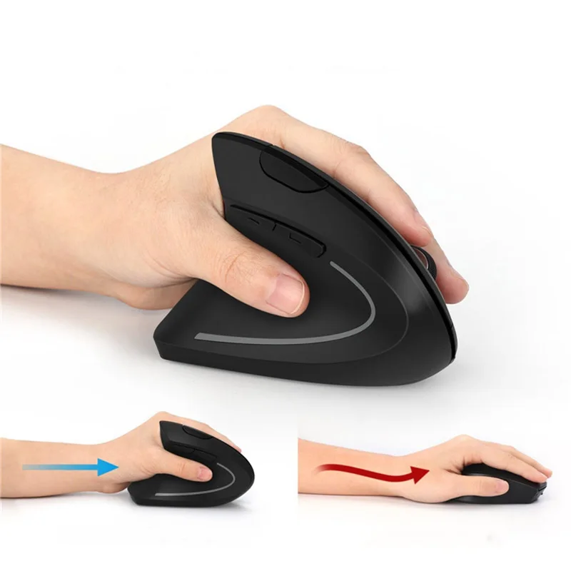 

Wireless Gaming Mouse Ergonomic Vertical Mouse 2.4G Mice Ergonomic Optical 5 Buttons For Left Hand PC QJY99