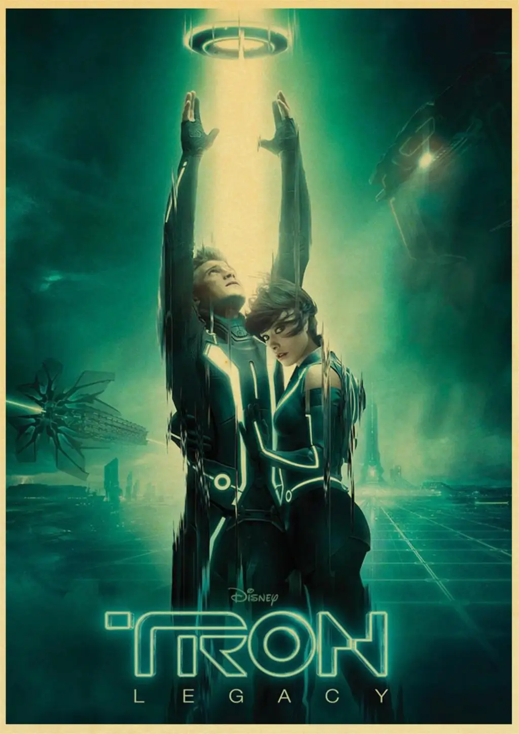 TRON: Legacy ретро-постер к фильму крафт-бумага декоративная живопись постер принт домашний бар паб гостиная настенная наклейка плакат