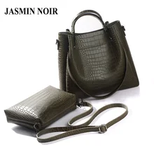 Neue Frauen Alligator Leder Big Totes Handtasche Dame Krokodil Pu-leder Umhängetasche Weiblichen Dual Funktionen Umhängetasche