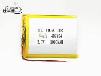 

Li-Po 407494 Battery 5000mAH Li-ion Tablet pc battery For 7,8,9 inch tablet PC 3.7V Polymer lithiumion Battery With High Quality