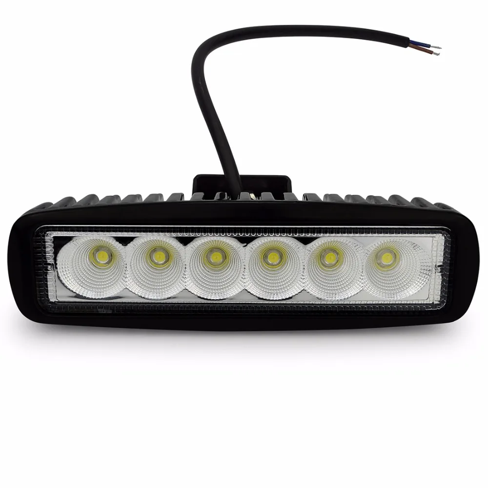 

Safego 6 Inch 18W Flood Beam LED Work Light for Motorcycle Driving Offroad Boat Car Tractor Truck 4x4 SUV ATV Spot 12V 24V