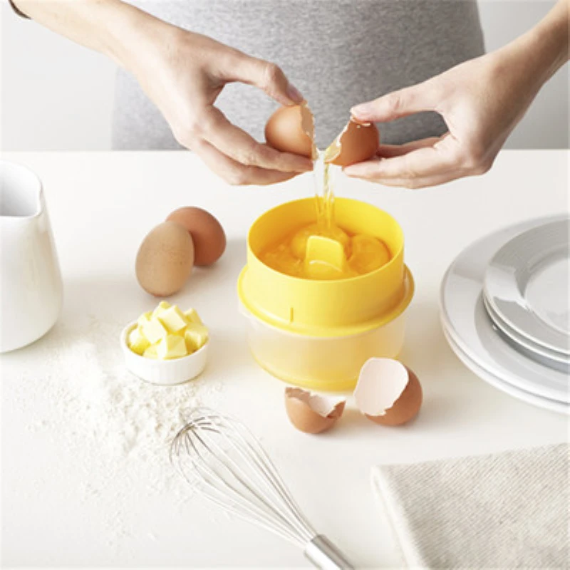 Egg Yolk Separator Plastic Egg Divider With Collecting Base Egg Tools Gadget 2018 Kitchen