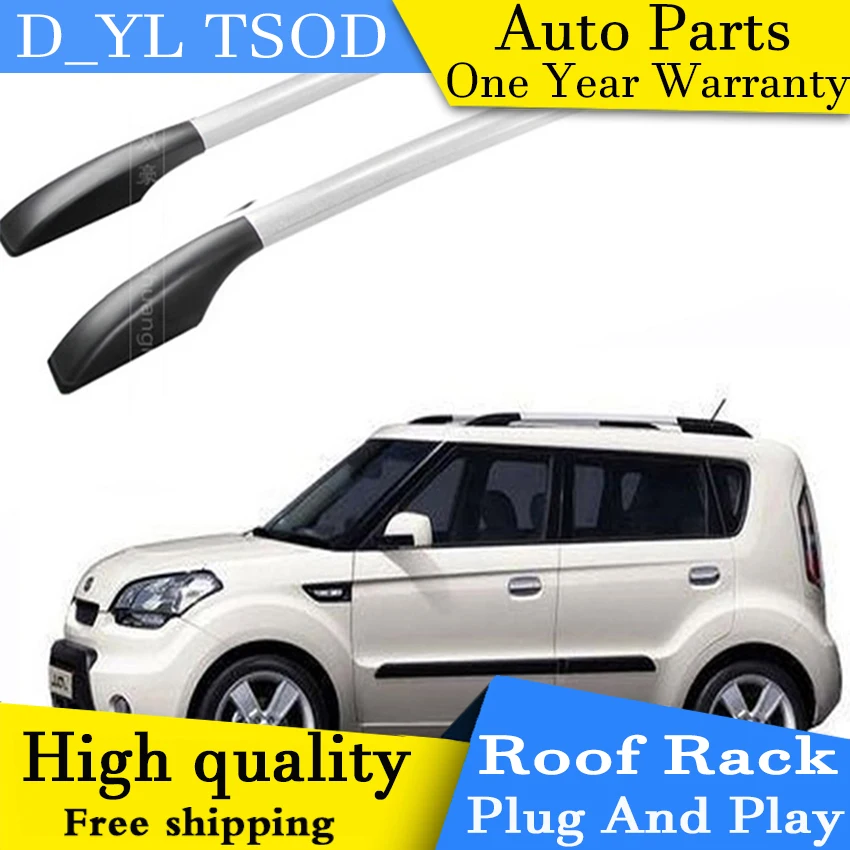 D_YL car styling for Kia Soul car roof rack aluminum alloy luggage rack