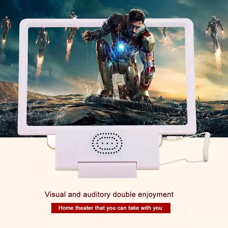 3D усилитель для мобильного телефона увеличительное стекло HD Подставка видео