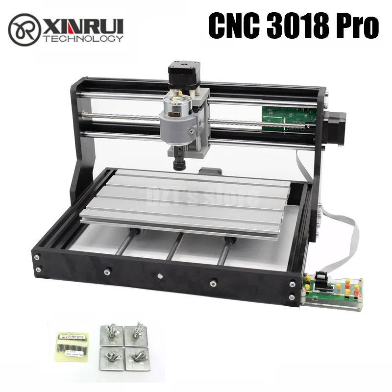 CNC 3018 Pro GRBL управление Diy Мини ЧПУ машина, 3 оси pcb фрезерный станок, древесины маршрутизатор лазерной гравировки, с автономным контроллером - Цвет: 3018 Pro