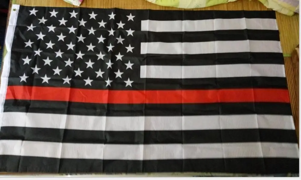 Синяя линия флаги полиции США, 90*150 см тонкая синяя линия Флаг США черная белая и синяя линия флаг с люверсами Epacket Прямая поставка - Цвет: 90  150cm