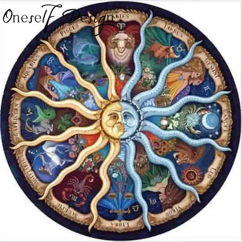 2019New 5D Diamond Painting 12 Constellations DIY Mosaic Sale Embroidery Rhinestones Picture Full Set | Дом и сад